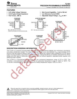 TL1431CDR datasheet  